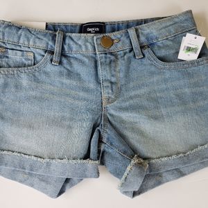 Girls GAP denim stretch shorts Size 10 NWT